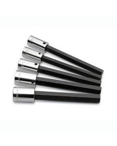 5 Piece 1/2" Drive Metric Long Hex Bit Socket Set