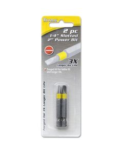 2 Piece 1/4 Inch Drive Slotted 2 Inch Power Bit