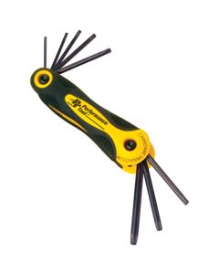 8 pc Star Folding Hex Key Set