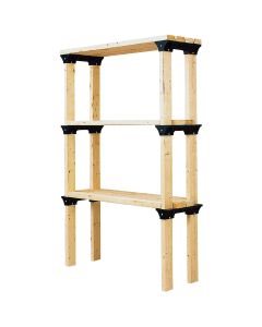 2x4 Basics Shelf Link 6-Pack, Black (Lumber Not Included)