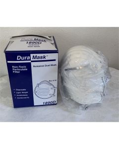 Duramask Nuisance Masks w/ Head Strap, White (50 per Pack)