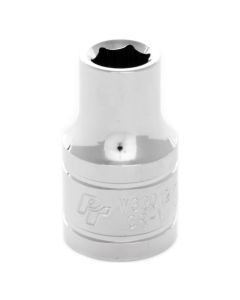 Chrome Socket, 1/2" Drive, 3/8", 6 Point, Shallow