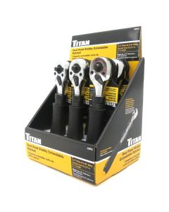6PC Dual-headed 1/4" & 3/8"Dr Std Ratchet Display
