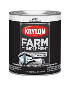 Krylon Farm/Implement; Gloss White; 32 oz. Quart