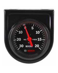 2" Mechanical Vacuum/Boost Gauge, Black Face