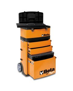 Two-Module Tool Trolley, Orange