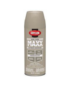 Krylon Covermaxx Paint+Primer; Gloss Khaki; 12 oz. Aerosol