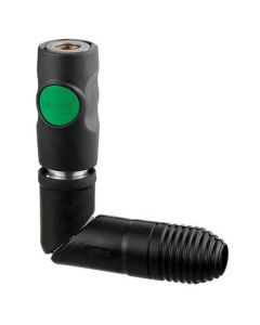 High Flow profile coupler with built in swivel
