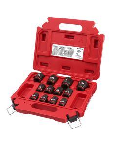 12PCSHOCKWAVE Impact Duty? 1/2" Drive SAE Standard 6 Point Socket Set