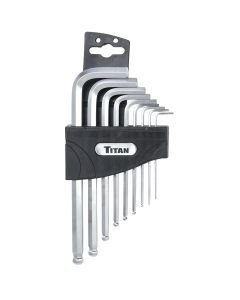 Titan 9-Piece SAE Detent Ball Hax Key Sey
