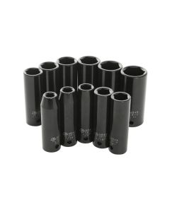 11-Piece 1/2' Drive SAE DW Impact Socket