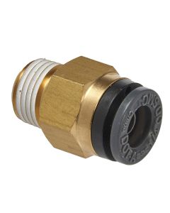 Straight Male Connector 1/4 IN Tube X 1/8 IN NPT (2)