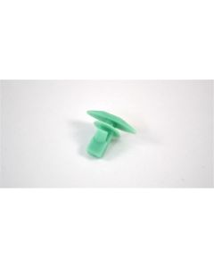 Green Nylon Weatherstrip Retainer, Head Diameter 5mm x 15mm (100/Bag)