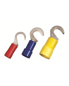 16-14 #10 Blue Vinyl Hook Terminal 6 Pcs