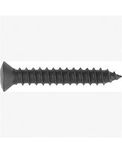 Phillips Oval Head Sheet Metal Screws Size: 8 x 1", Head Size: #6, Finish: Black, Qty: 10