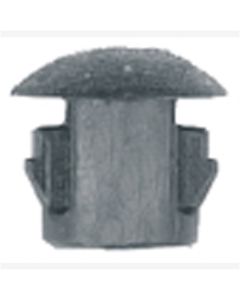 Flush Type Blk Nyl Locking Hole Plugs, Hole size: 3/16", Head size: 1/4", Quantity: 100