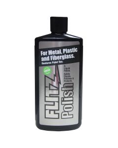 Green Metal, Plastic and Fiberglass Polish Liquid, 7.6 oz. Bottle