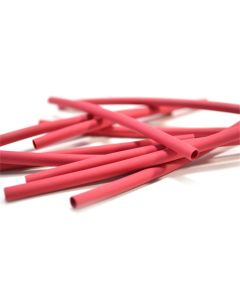 3" Red Heat Shrink Wire Tubing Thin Wall - 1/8" (50-pk)