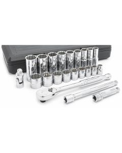 Socket Set 22 PC 3/8 IN Drive 12 Point