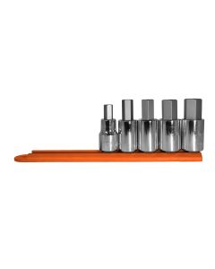 5-Piece Metric Hex Socket Bit Set