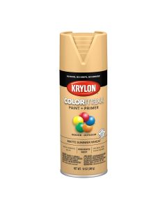 Krylon COLORmaxx Paint + Primer, Matte Summer Wheat