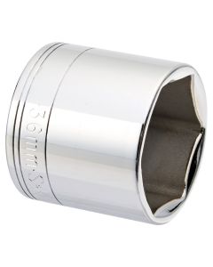 Chrome Socket, 1/2" Drive, 36mm, 6 Point, Shallow