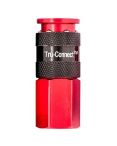 1/4" Female Coupler Red