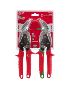 Milwaukee 2-Piece Offset Aviation Forged Blade Snip L/R Set