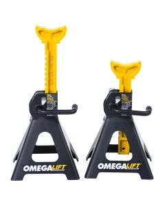 Double locking 3 ton ratchet style jack stands