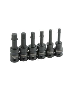 Titan 6-Piece 1/2 in. Drive mm Hex Impact Bit Socket Set