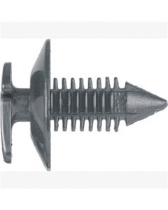 Door Trim Panel Retainers, Black Nylon, Size: 1/4" (6.4mm), Stem: 1/2", Head: 3/4", Qty: 100