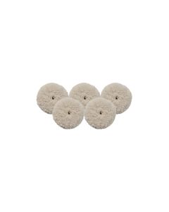 Milwaukee 7 in. Blended Wool Cutting Pad (5-Piece)