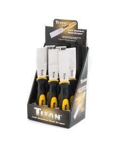 6PC 1 1/4" Stainless Steel Scraper Display