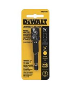 DeWalt 1/4 Hex x 1/2 Square Socket Adapter