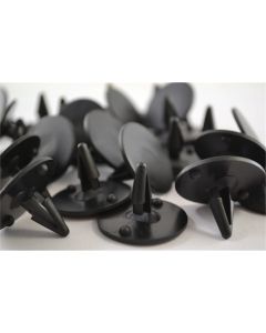 Black Nylon Hood Insulation Retainer 1975-on; Head Diameter 1-3/16" (100/Bag)