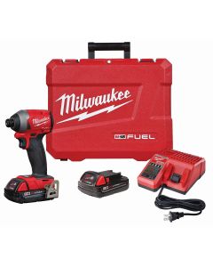 Milwaukee M18 FUEL 1/4 in. Hex Impact Driver w/ (2) Batteries Kit