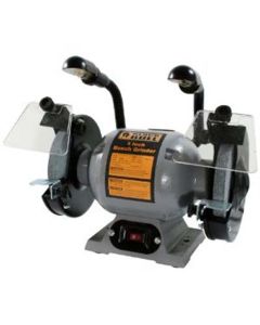 Bench Grinder, 3/4 HP, 3550 RPM, 3/4" Arbor, with Two 8" Grinding Wheels, Eyeshields, Light