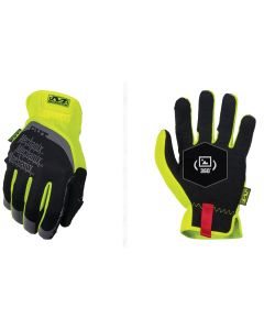 Mechanix Wear FastFit E5 Gloves (X-Large, Black/Fluorescent Yellow)