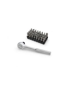Bit Ratchet w/ 32 Piece Piece Bit Set