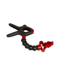 Flashlight holder with clamp