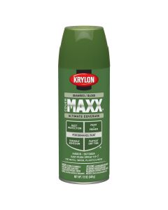Krylon Covermaxx Paint+Primer; Gloss Seaweed; 12 oz. Aerosol