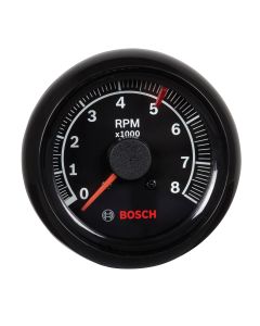 2-5/8" Tachometer, Black/Black
