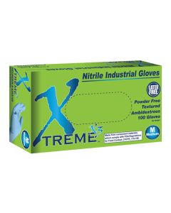 M Xtreme X3 Powder Free Textured Blue Nitrile