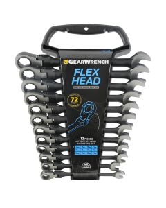 Gearwrench 12-Piece Black Flex Head Metric Combination Set