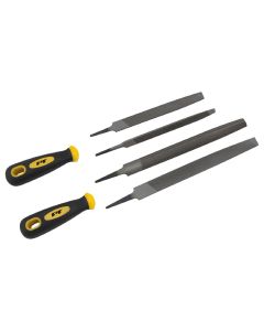 Performance Tool File 6-Piece Set (4 Files and 2 Handles)