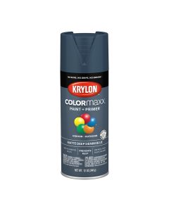 Krylon Fusion All-In-One Paint + Primer, Matte Deep Denim Blu