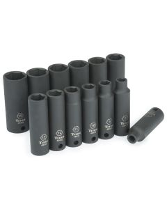 Titan 13-Piece 3/8 in. Drive Metric Deep Impact Socket Set