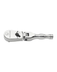 3/8 in. Drive 84-Tooth Stubby Flex Head Ratchet - Full Polish