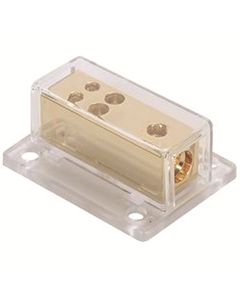 Gold Rectangular Distribution Block 1 Pc