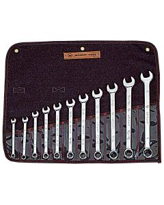 11pc 12pt. Full Polished Combination Wrench Set